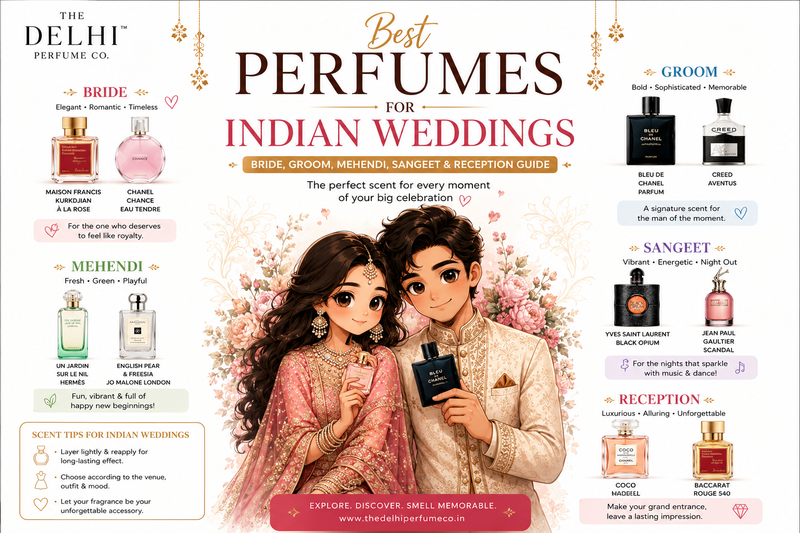 Best Perfumes for Indian Weddings: Bride, Groom, Mehendi, Sangeet and Reception Guide