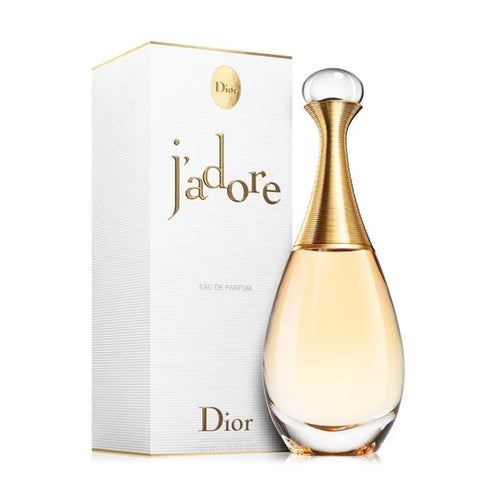 J'adore Dior Eau de Parfum bottle and box, elegant luxury fragrance for women