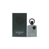 Supremacy Collector's Edition Afnan perfume with grey speckled bottle and matching box