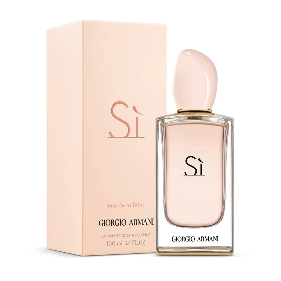 Si Giorgio Armani perfume bottle and box, luxury fragrance for women, 100ml eau de toilette