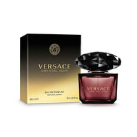 Versace Crystal Noir perfume bottle and box, luxury fragrance for women